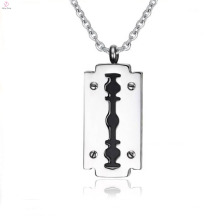 Nuevo diseño Silver Blade Charm Colgante Collares Joyas